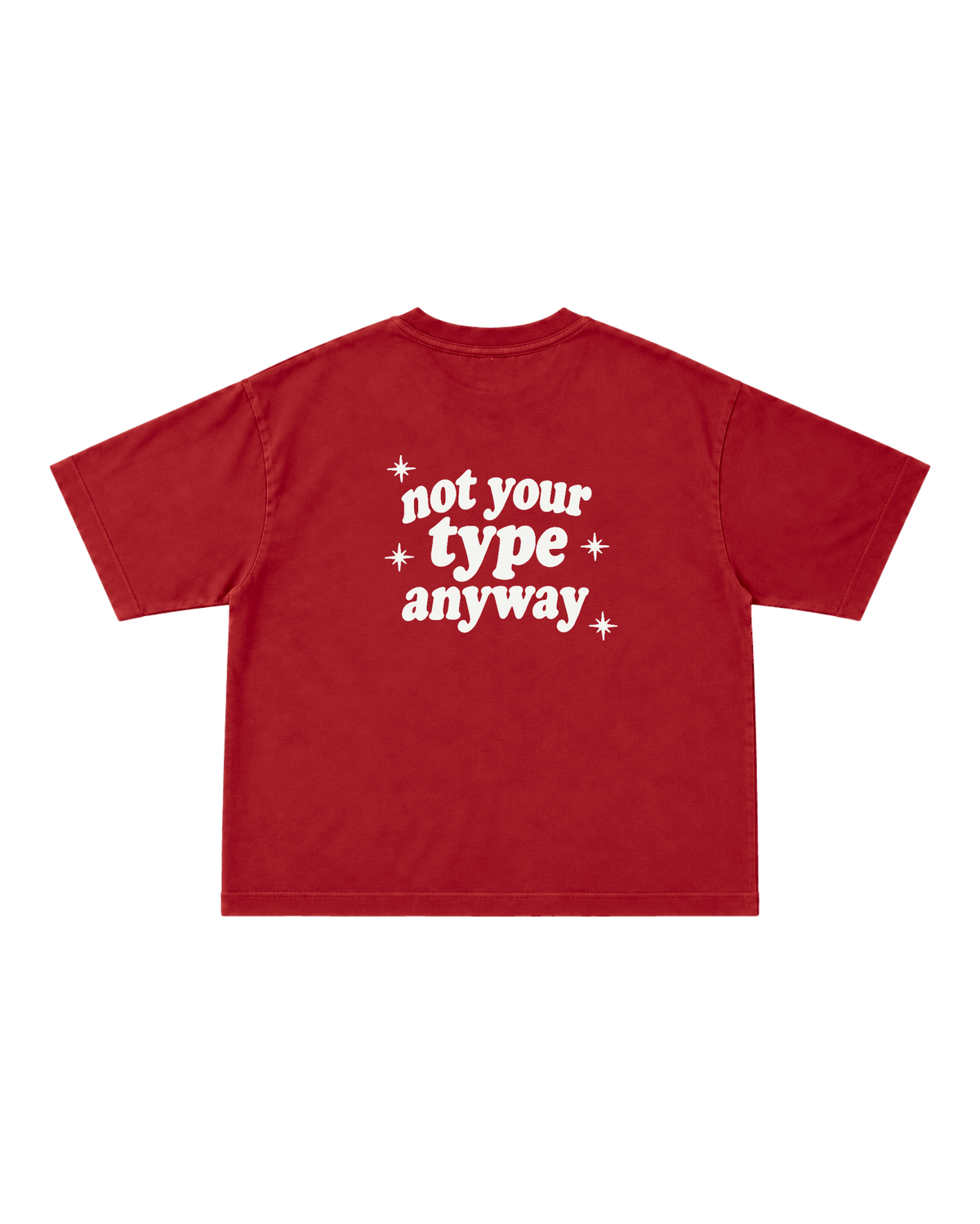 Rouge Drop Tee flat lay, back