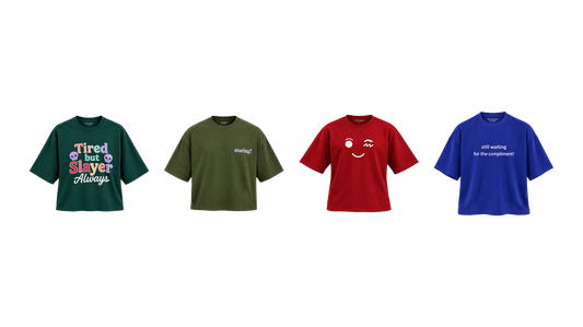 The four TERRAIN colourways: Terrain, Field, Rouge and Ink