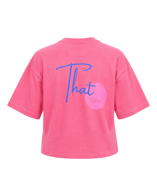 Bloom Tee back, 'That One' script