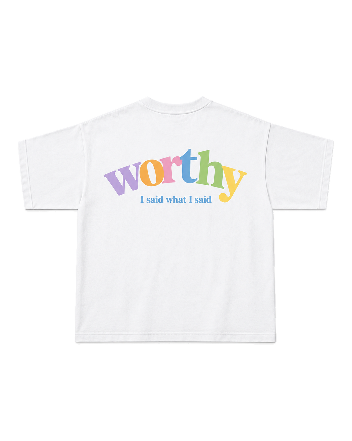 Ghost Drop Tee flat lay, back