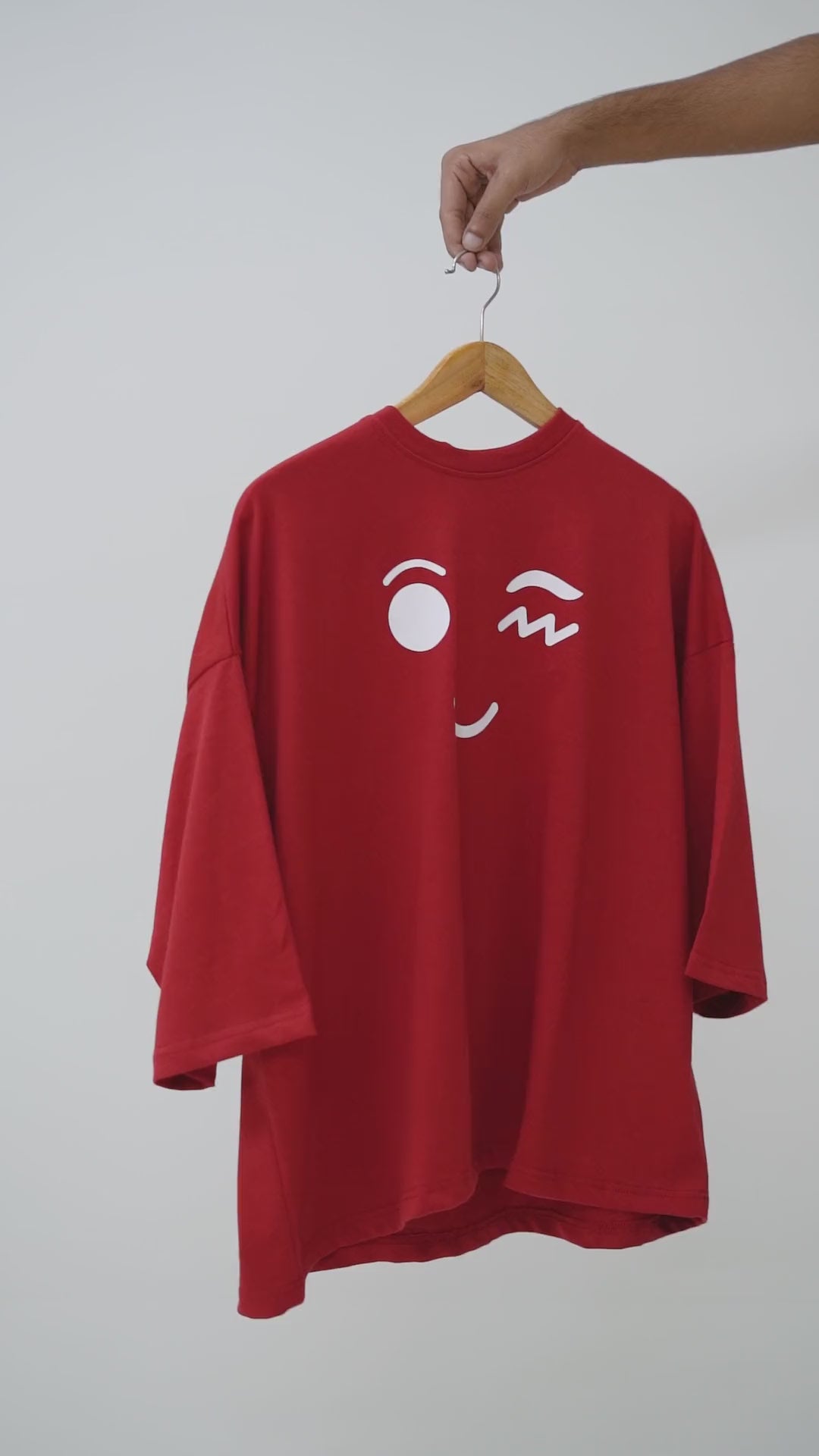 Rouge Drop Tee, 360° hanger view