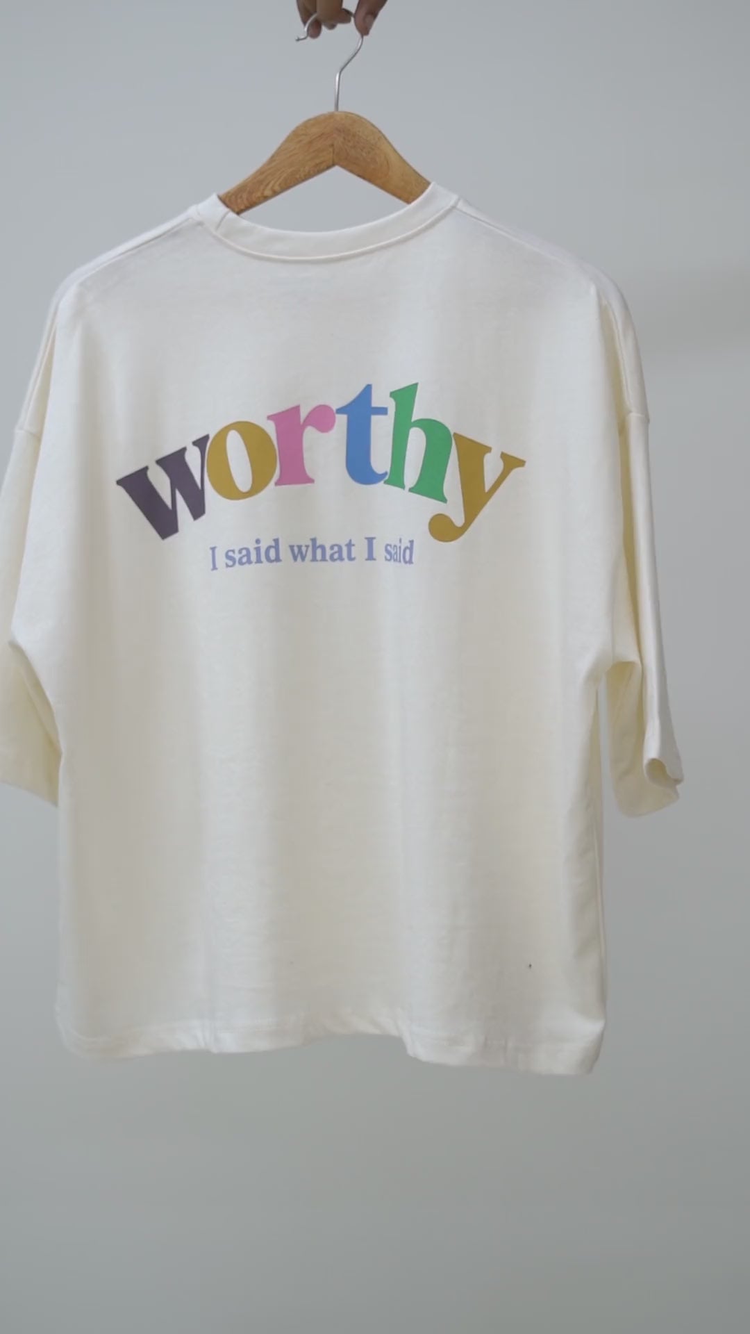 Ghost Drop Tee, 360° hanger view