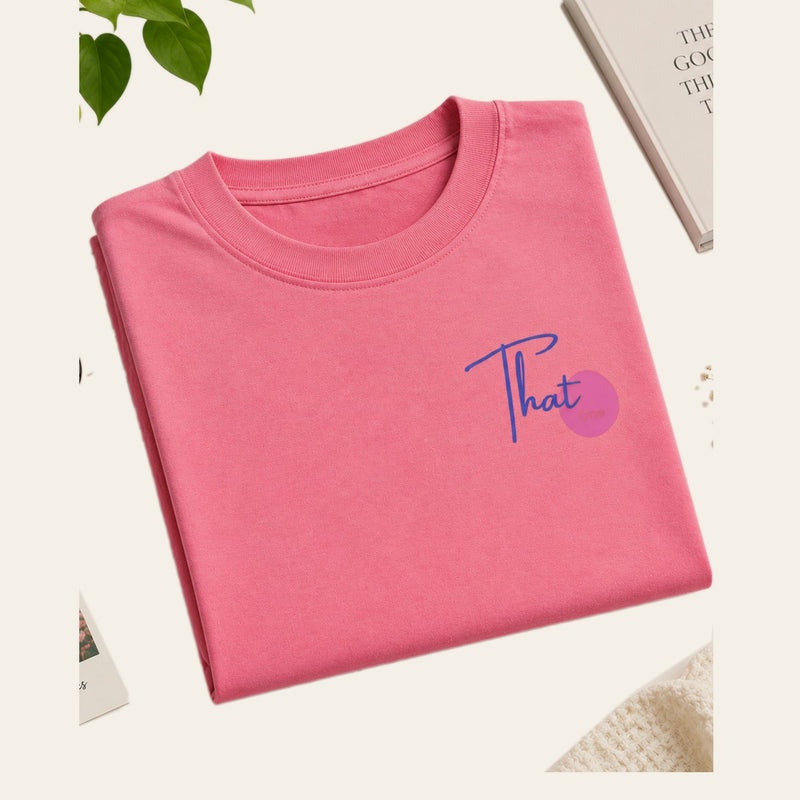 That One Studio, folded tee flat lay
